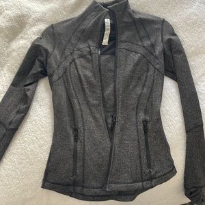 Lululemon Define Jacket Grey & Black Heathered - size 6